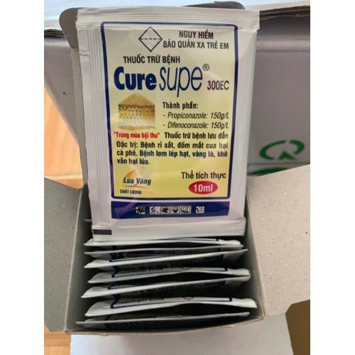 Trừ bệnh Nấm đồng tiền trên thanh long CURE SUPER 300EC - Hộp 10 gói - cure hộp