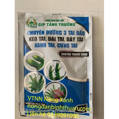 Chuyên dưỡng 3 tai đầu - Kéo tai - Dày Tai - Dài tai- Xanh Tai- Cứng Tai chuyên dùng cho Thanh long