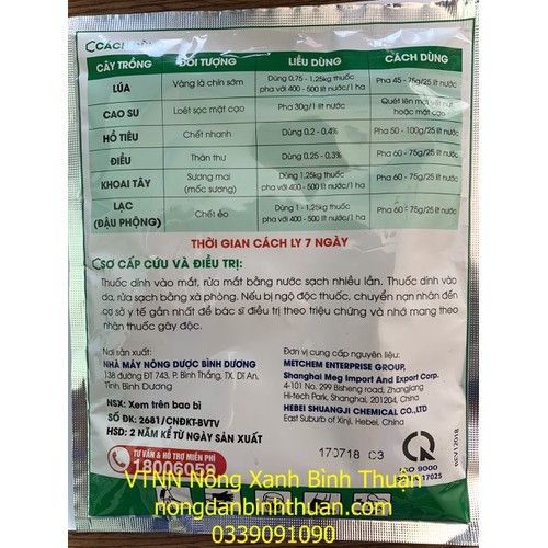 Thuốc trừ Bệnh loét sọc miệng cạo Vimonyl 72wp - Vimonyl 72wp