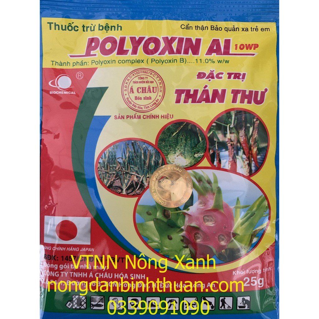 Thuốc Trừ Bệnh Thán Thư Polyxin AL 10WP - Đặc Trị Thán Thư Trái Ớt, Hành Lá