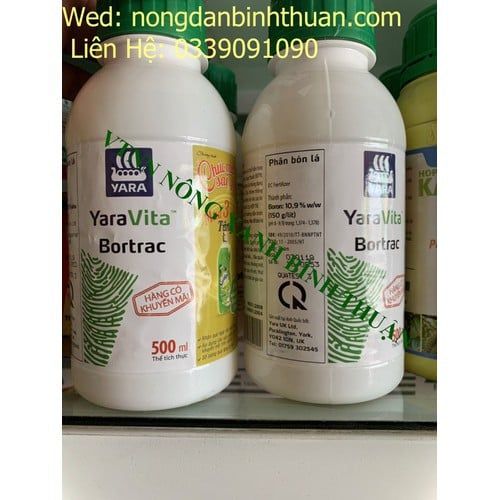 Phân Bón BORTRAC (500ml) TĂNG RA HOA, ĐẬU TRÁI CHỐNG RỤNG TRÁI NON CHAI