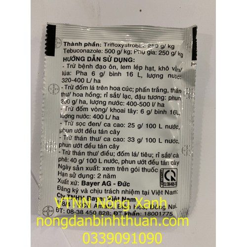 Trừ bệnh Thán thư cao cao, thán thư điều, thán thư thanh long,thán thư hoa hồng, đốm lá hoa hồng, Nativo 750wg bộ 4 gói