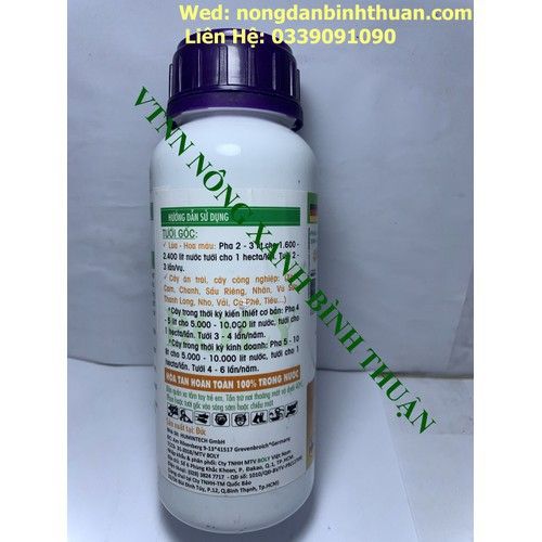 Phân bón sinh học cao cấp HUMUS 18 nhập khẩu từ liên bang Đức