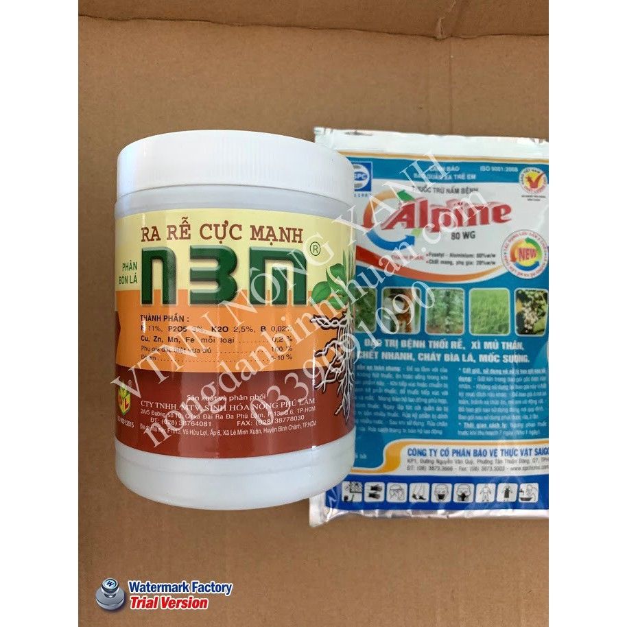 ComBo trị bệnh thối rể alpine 100gr và kích rể n3m 500gr chuyên dùng cho hoa hồng