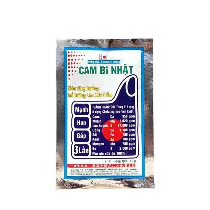 phân bón lá bổ sung trung vi lượng Cam bi nhật