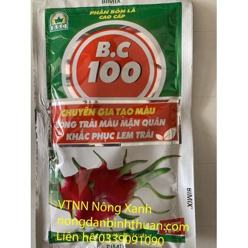 B.C 100 Chuyên gia tạo màu bóng trái khắc phục lem trái thanh long - B.c 100