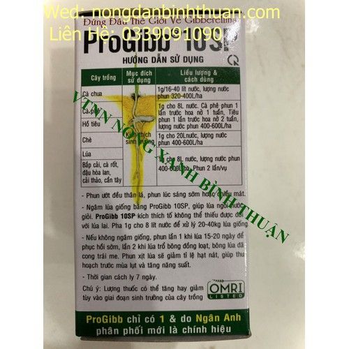 Chất kích thích tăng trưởng PROGIBB 10SP