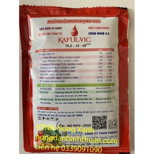 KAFULVIC - chuyên gia tạo màu trái thanh Long - Sáng bóng đỏ- tai xanh - khắc phục lem trái