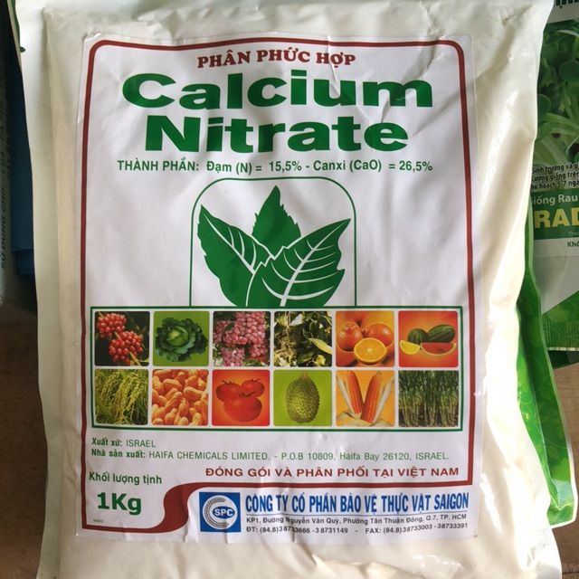 Canxi nitrat , CaNO3 phân bón canxi gói 1kg