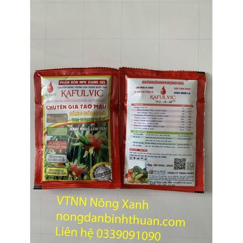 KAFULVIC - chuyên gia tạo màu trái thanh Long - Sáng bóng đỏ- tai xanh - khắc phục lem trái