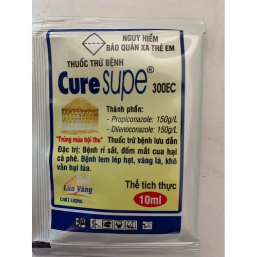 Trừ bệnh Nấm đồng tiền trên thanh long CURE SUPER 300EC - Hộp 10 gói - cure hộp