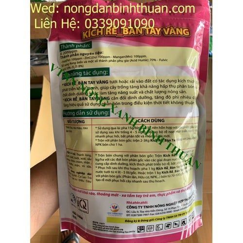 Kích Rể Cao Cấp Bàn Tay vàng 1 Kg - Humic kích rễ
