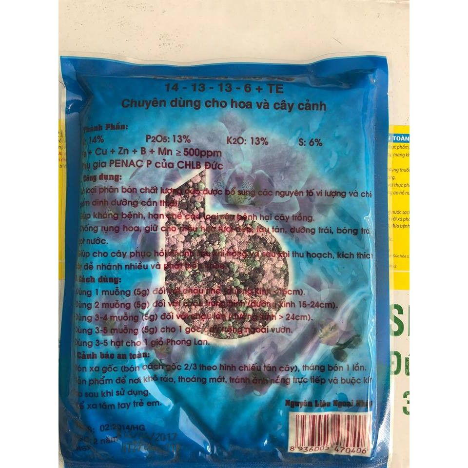 Phân Bón NPK Cao Cấp 14-13-13- TE ( gói 200gr)