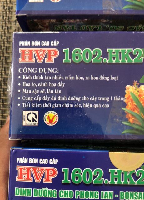Phân bón túi lọc cho Lan ( 3 Hộp HK2)