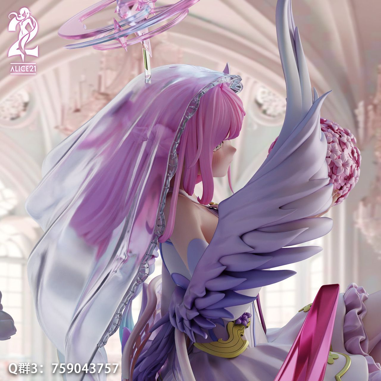 Mika Wedding ver - Blue Archive - Alice21 Studio × Icepuli