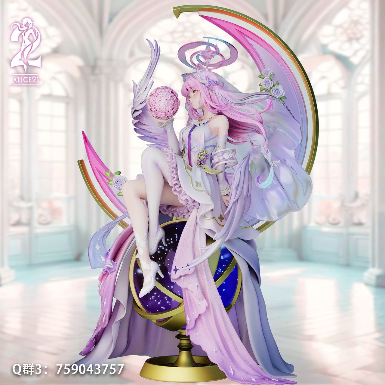 Mika Wedding ver - Blue Archive - Alice21 Studio × Icepuli