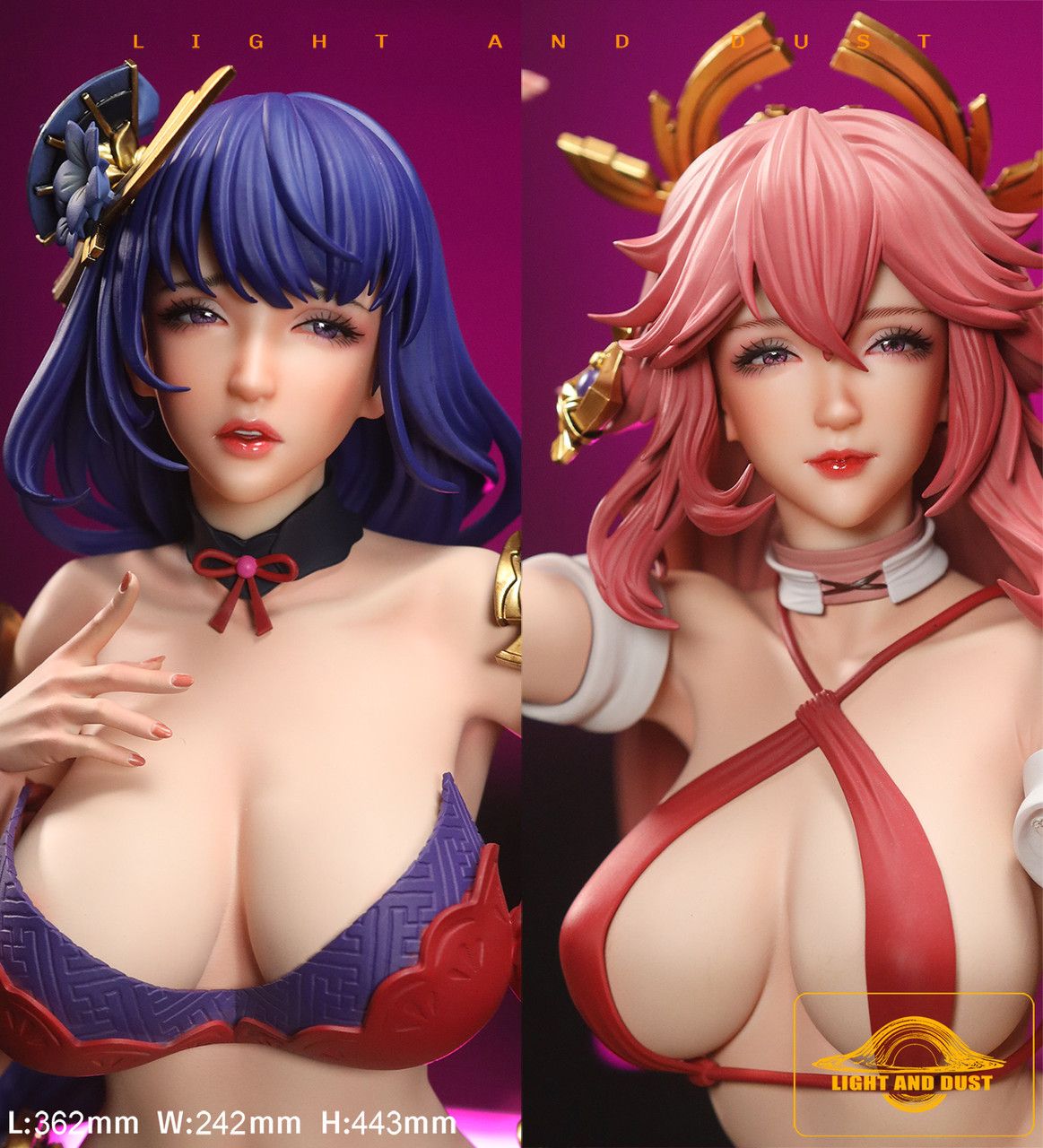 Yae Miko & Raiden Shogun - Genshin Impact R18 - Light and Dust Studio