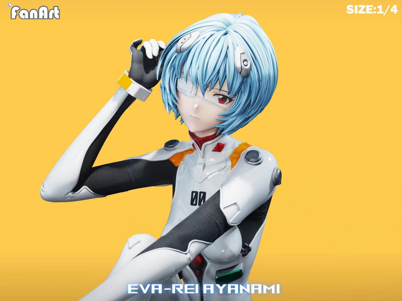 Rei Ayanami - Evangelion R18 - Fan Art Studio