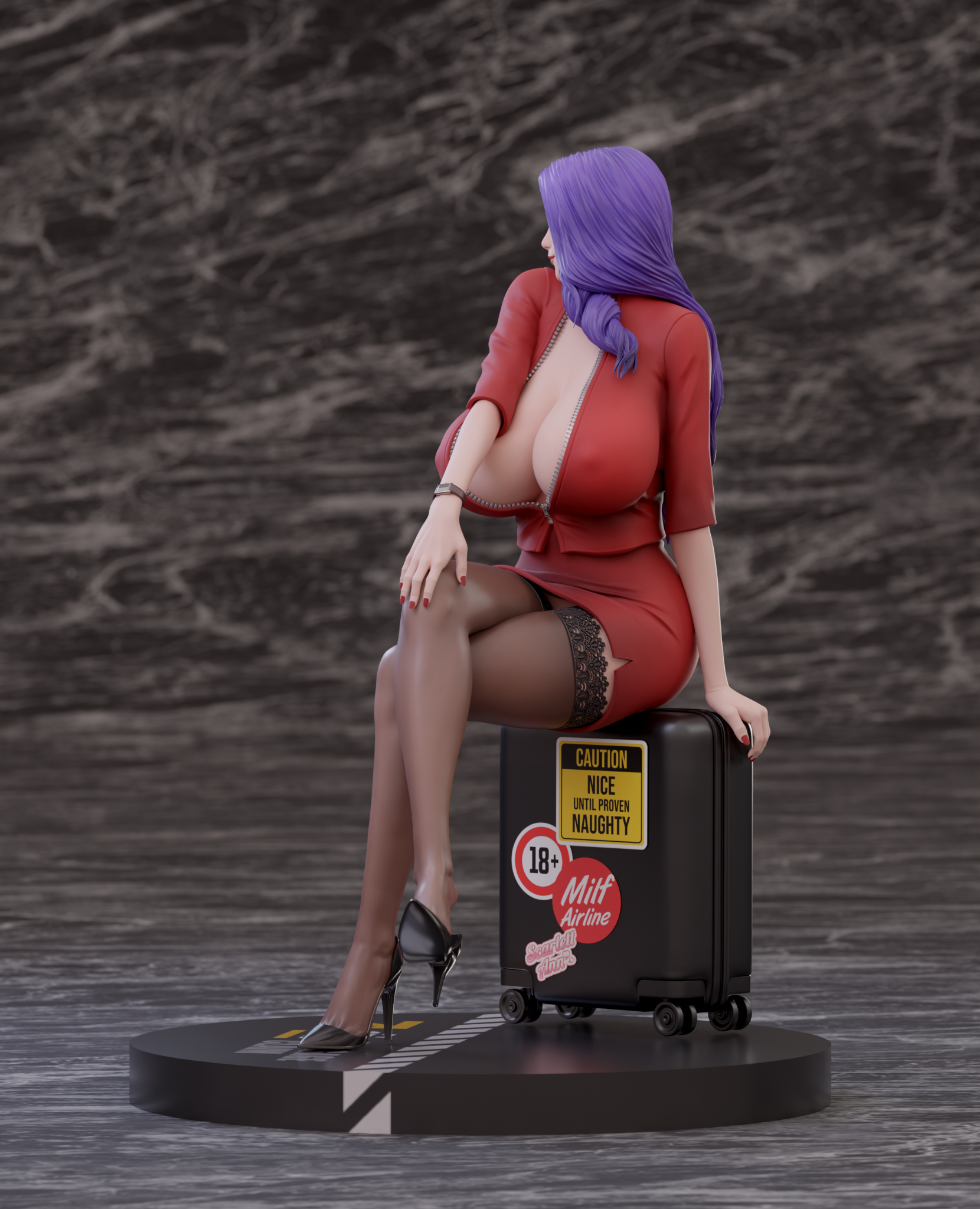 Milf Airlines Dear Mother Clara Stewardess Uniform R18 - Soda Studio