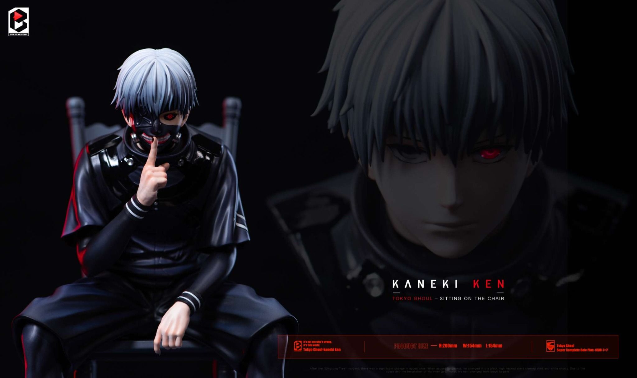 Ken Kaneki - Tokyo Ghoul - BW Studio