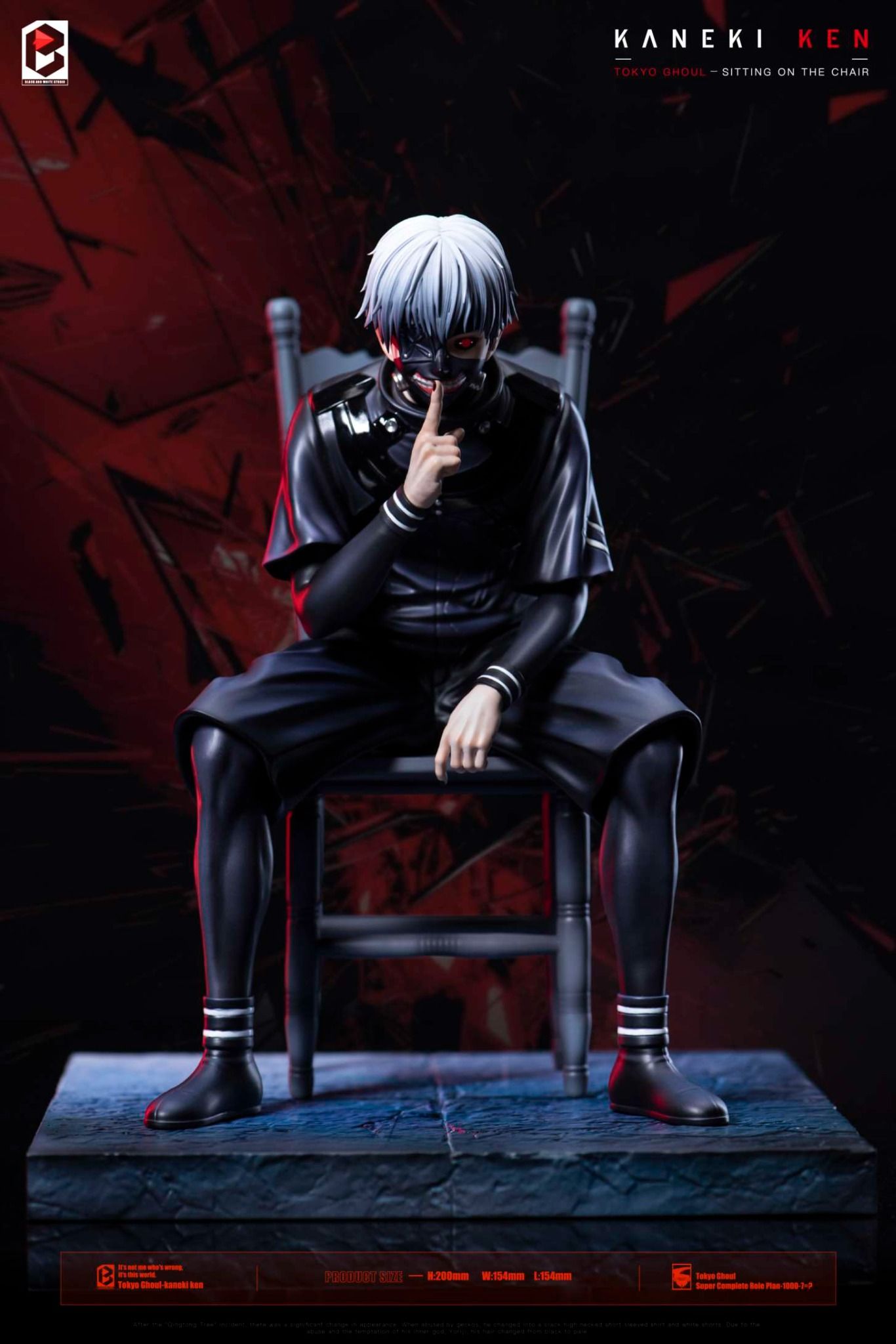 Ken Kaneki - Tokyo Ghoul - BW Studio