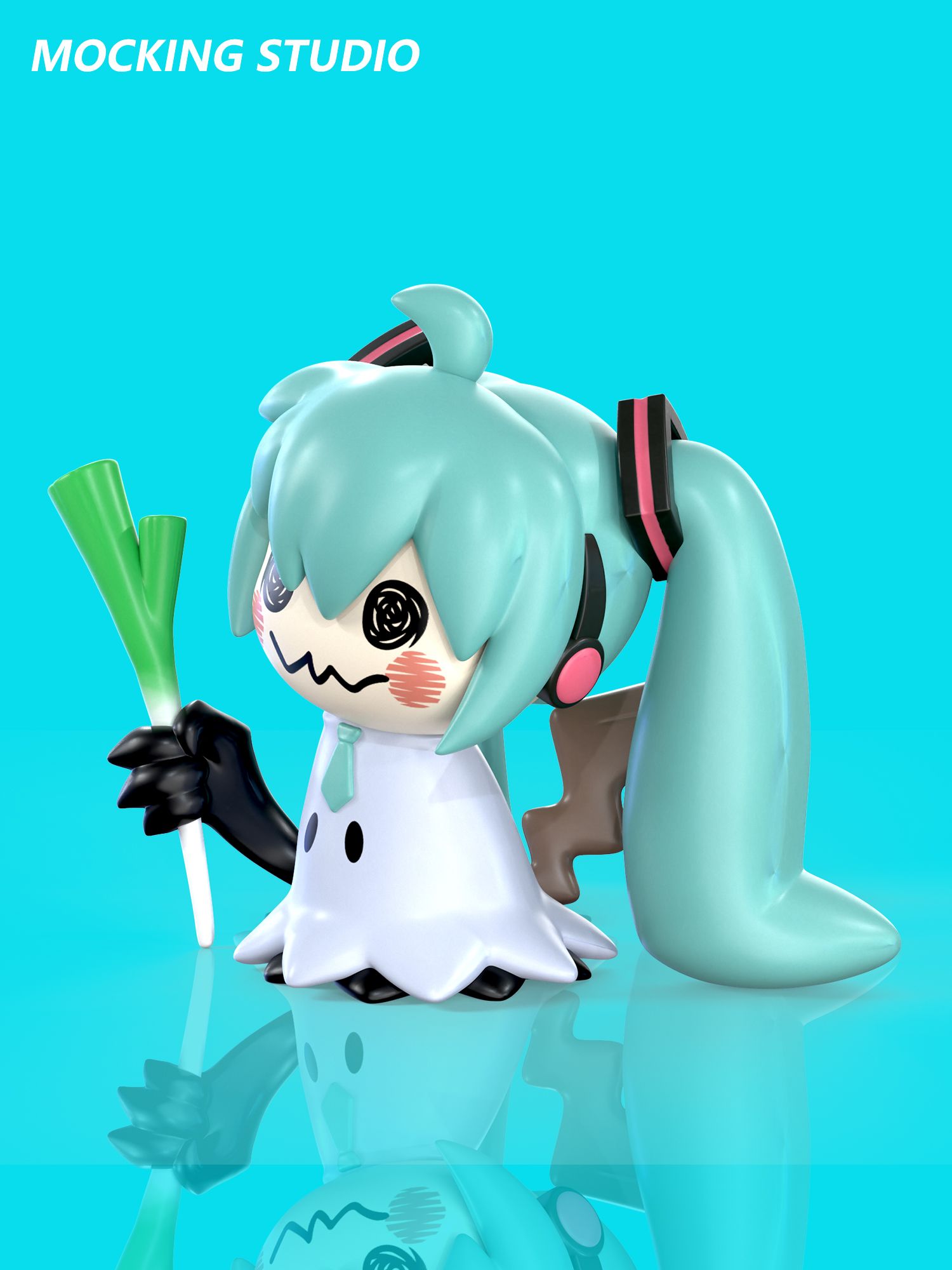 Pokemon Mimikyu cos Miku - Mocking Studio