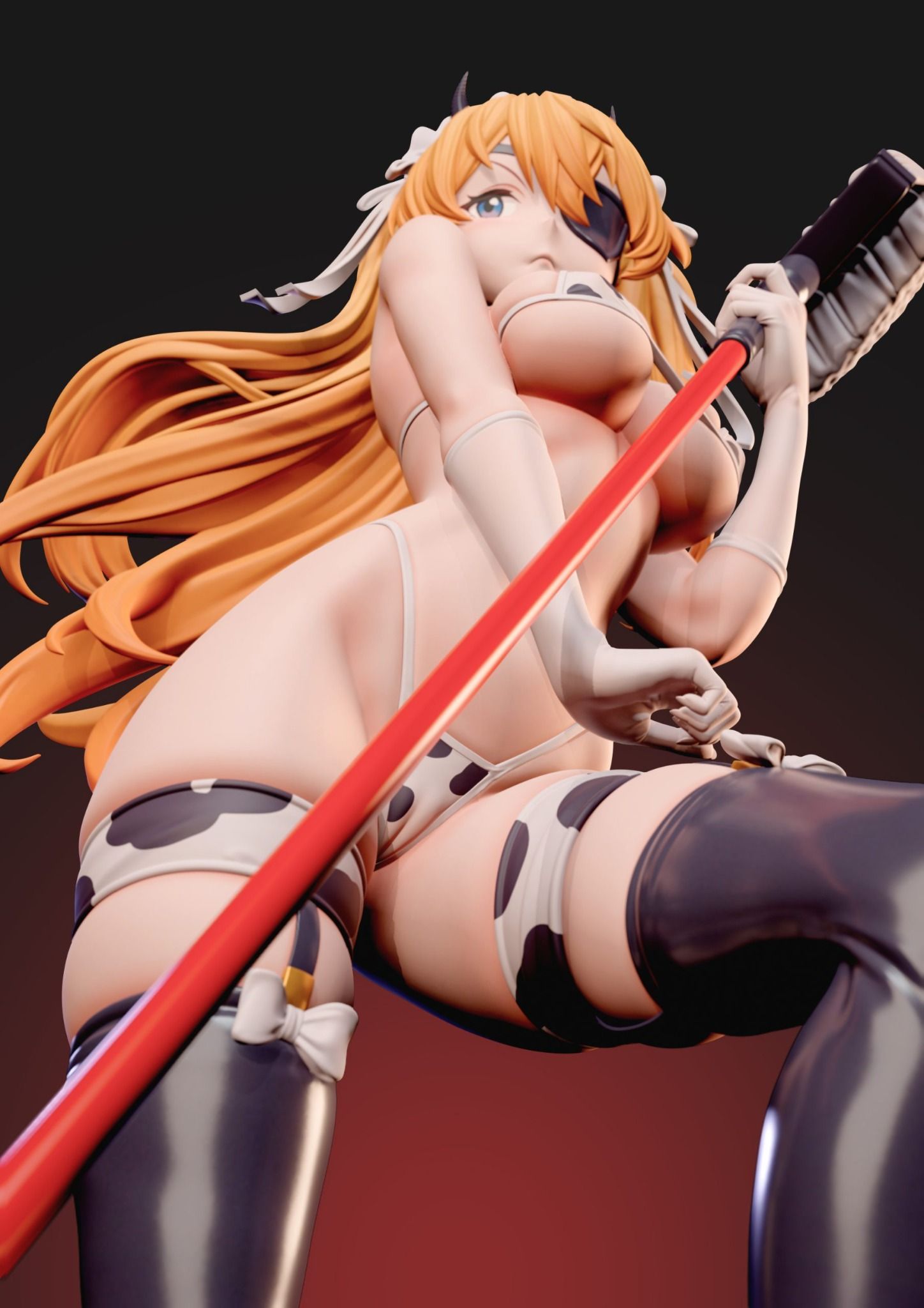 Asuka cow maid ver - Evangelion - ZiYe Studio