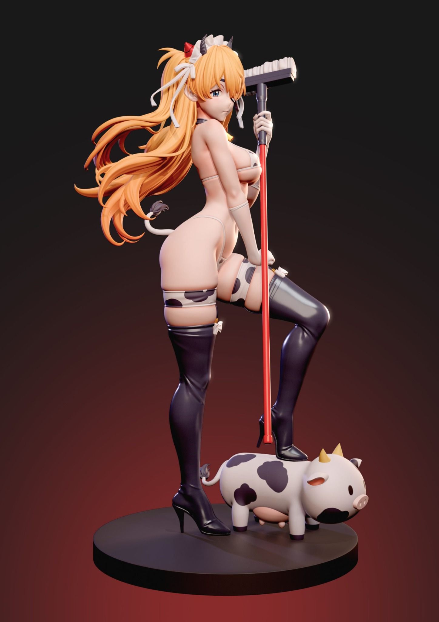 Asuka cow maid ver - Evangelion - ZiYe Studio