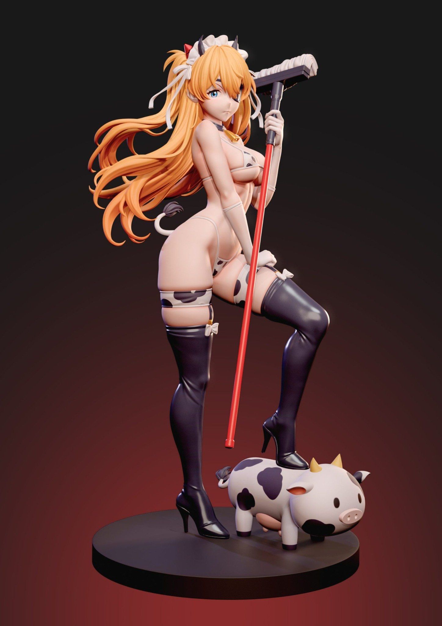 Asuka cow maid ver - Evangelion - ZiYe Studio