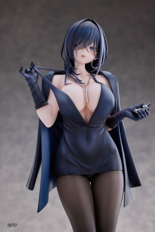 Ishimi Yokoyama Black One-piece Dress Ver. illustration by Bara - Hanabee
