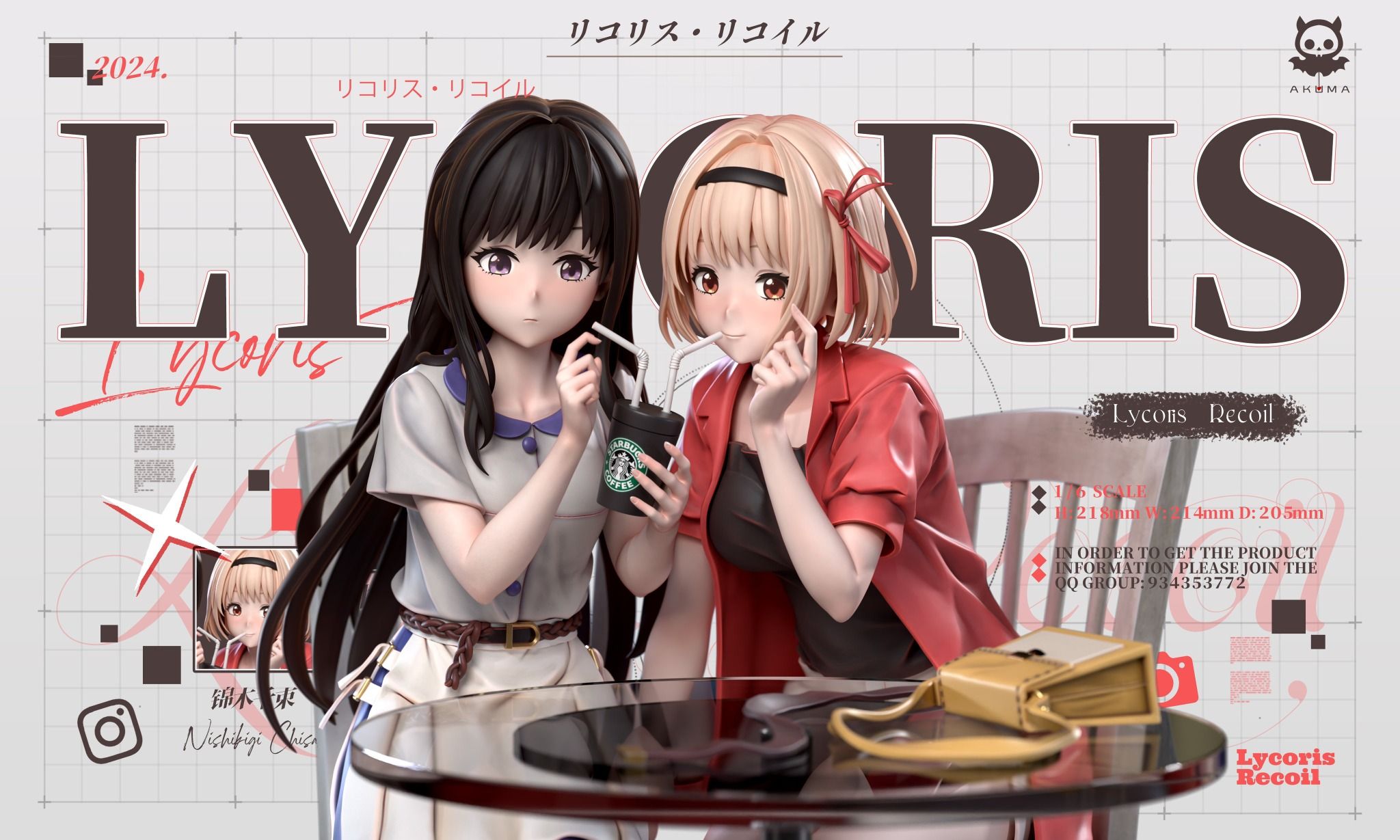 Chisato & Takina - Lycoris Recoil - Akuma Studio