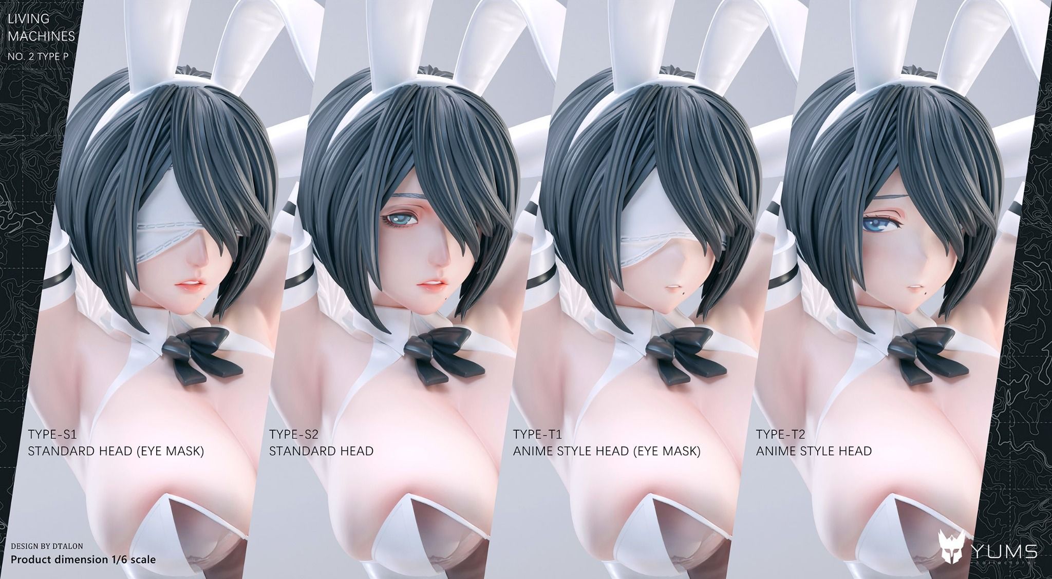 2B & 2P Bunny - Nier Automata - YUMS Collectors x Dtalon Studio