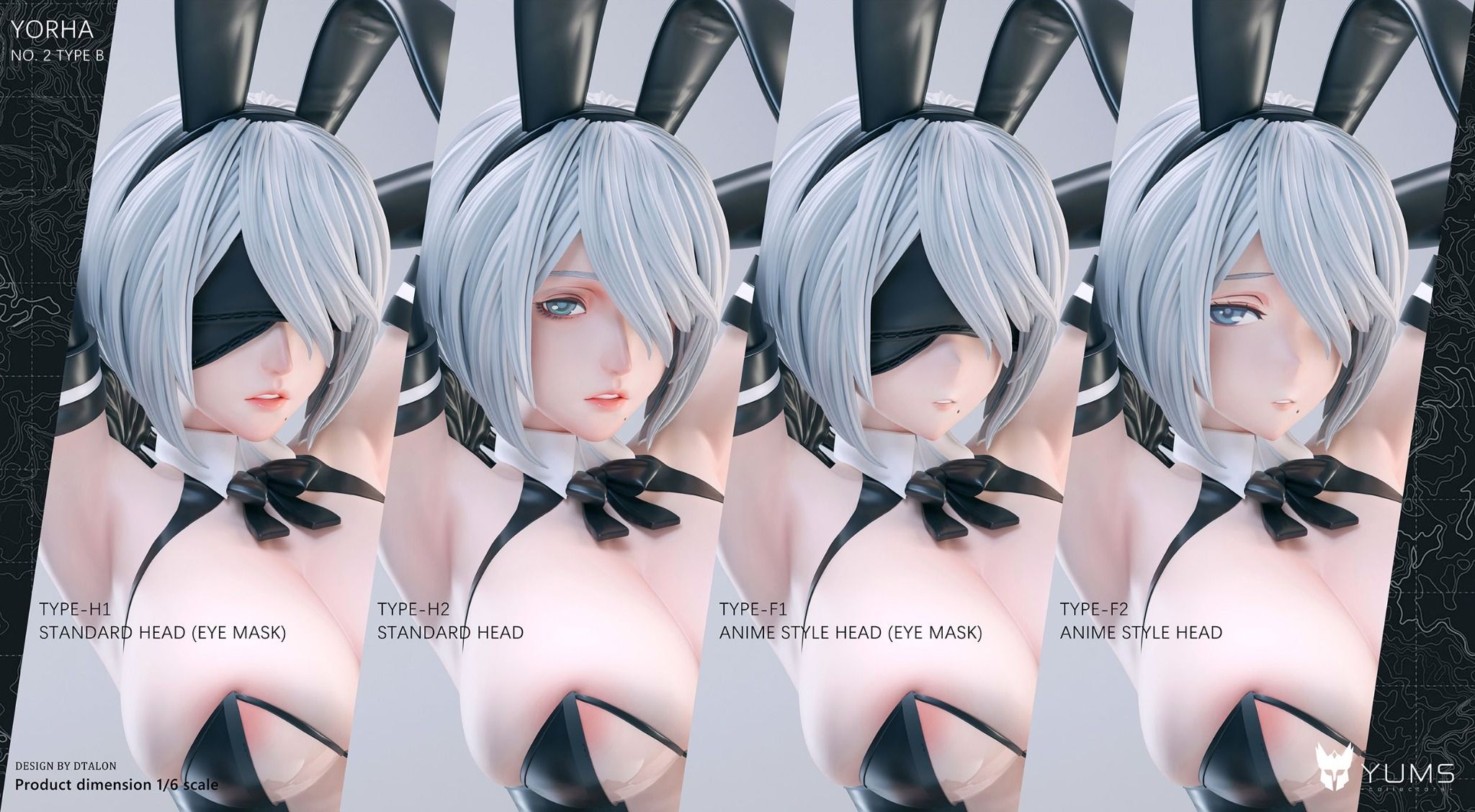 2B & 2P Bunny - Nier Automata - YUMS Collectors x Dtalon Studio