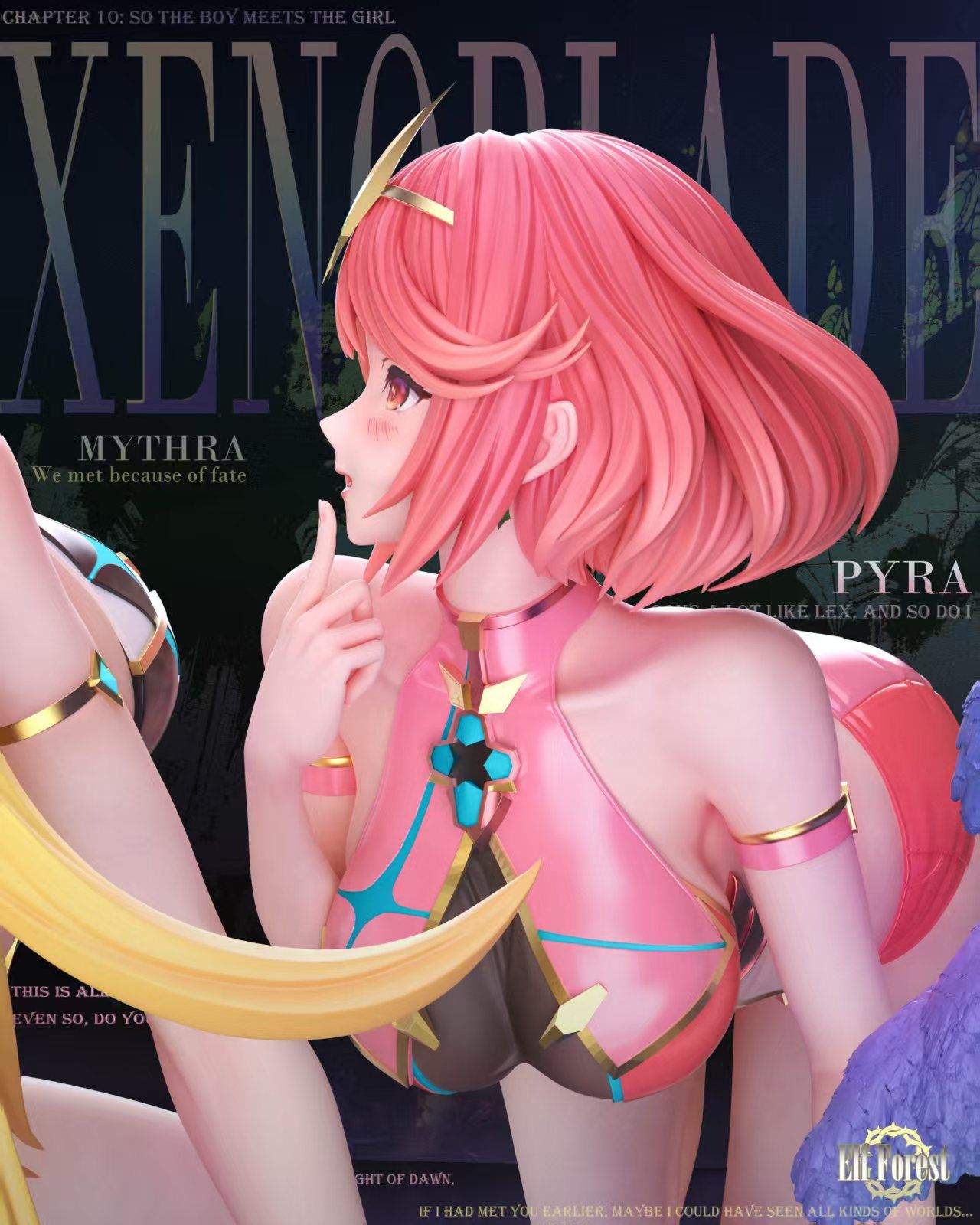 Mythra & Pyra - Xenoblade - Elf Forest Studio