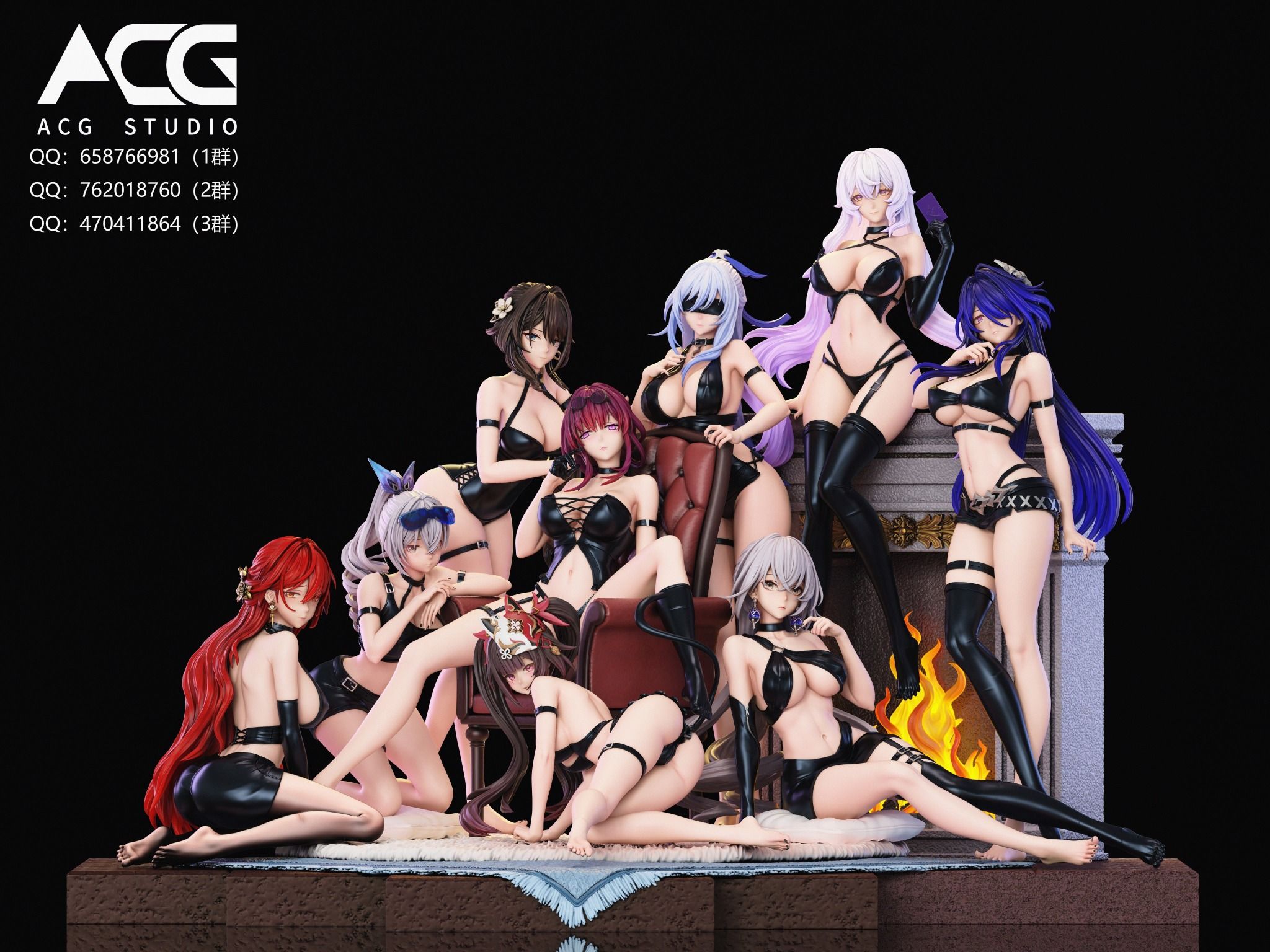 Nine Girls - Honkai Star Rail R18 - ACG Studio
