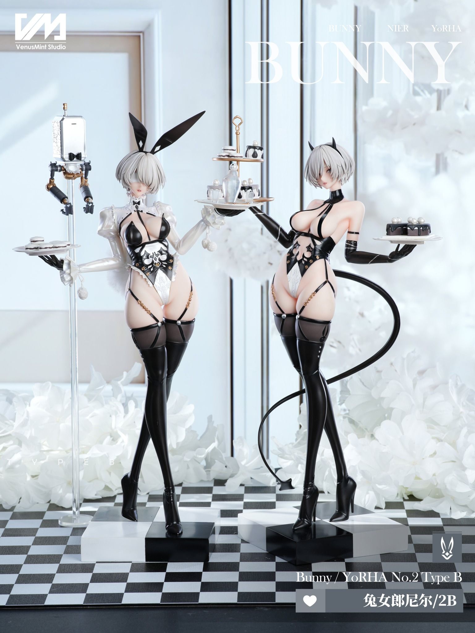 2B Bunny illustration by Dishwashers 1910 - Nier Automata - Venus Mint Studio