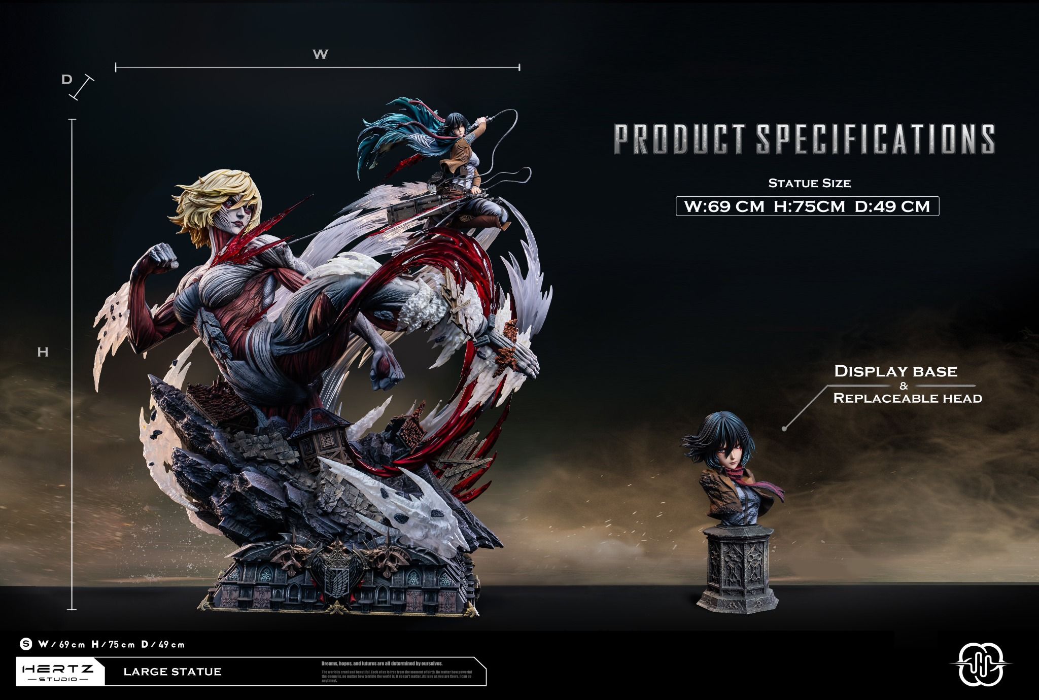 Mikasa vs Annie - Attack on Titan - Hertz Studio