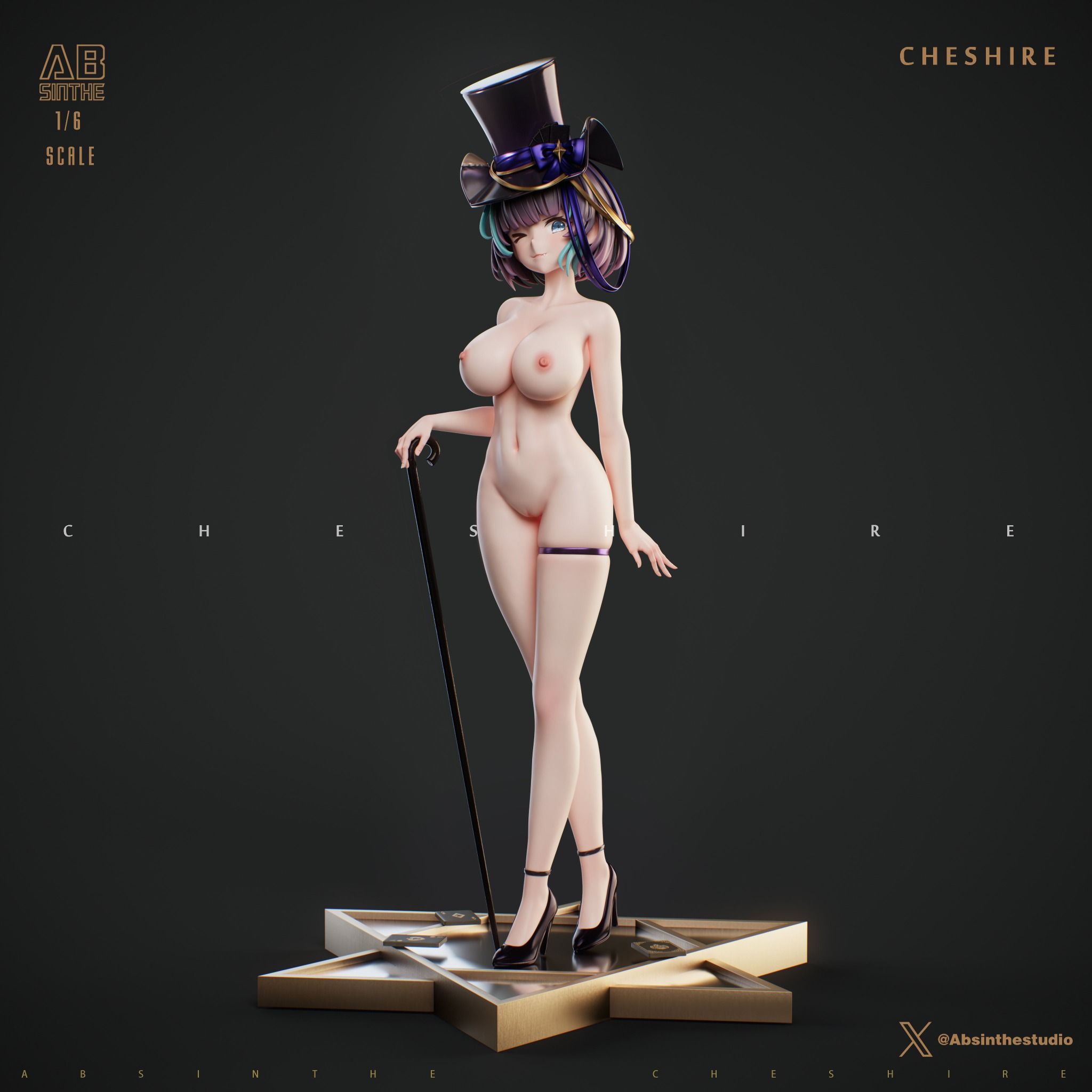 Cheshire - Azur Lane R18 - Absinthe Studio