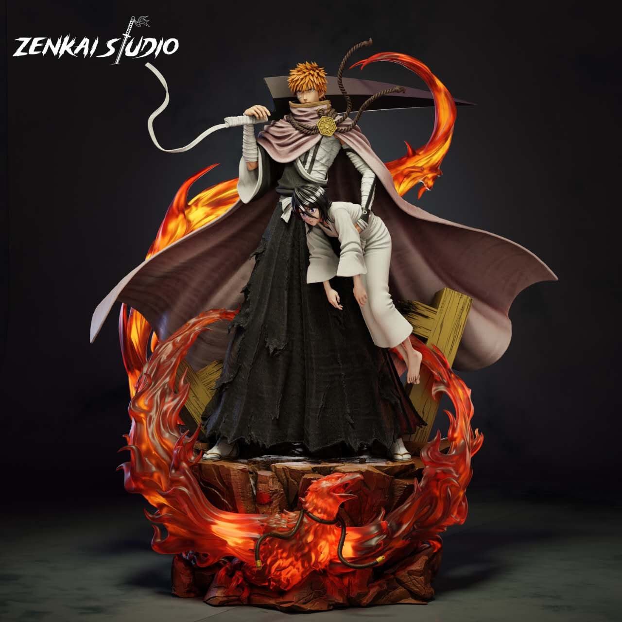 Ichigo & Rukia - Bleach - Zenkai Studio