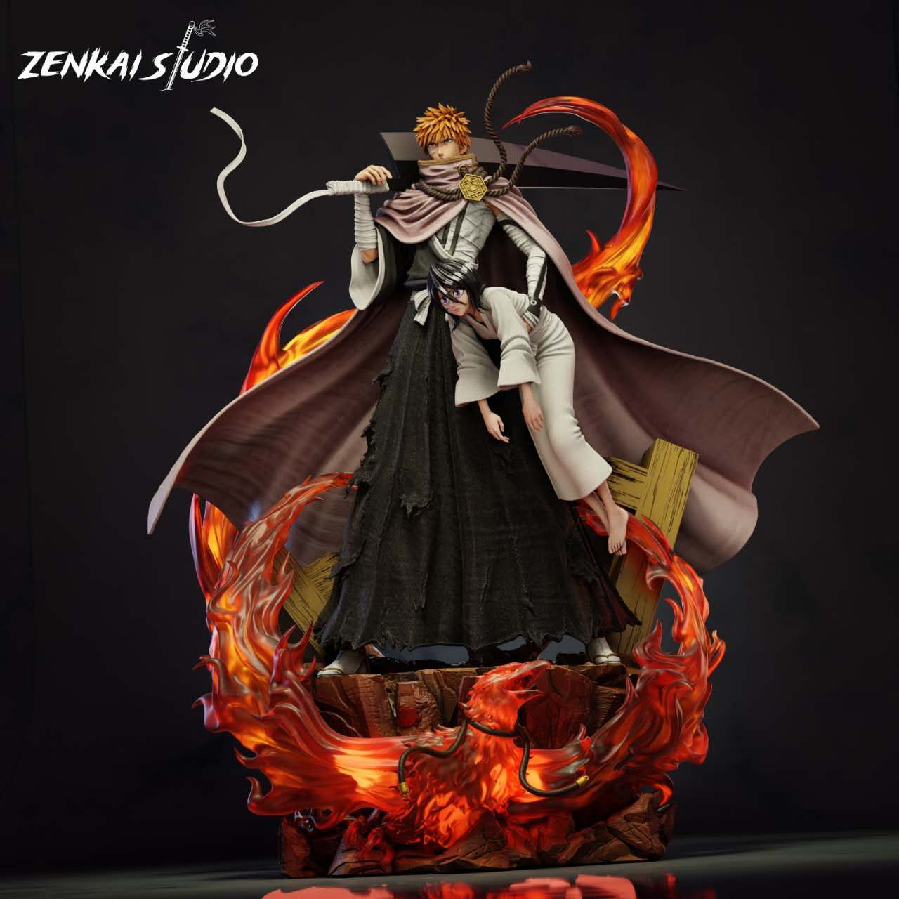 Ichigo & Rukia - Bleach - Zenkai Studio