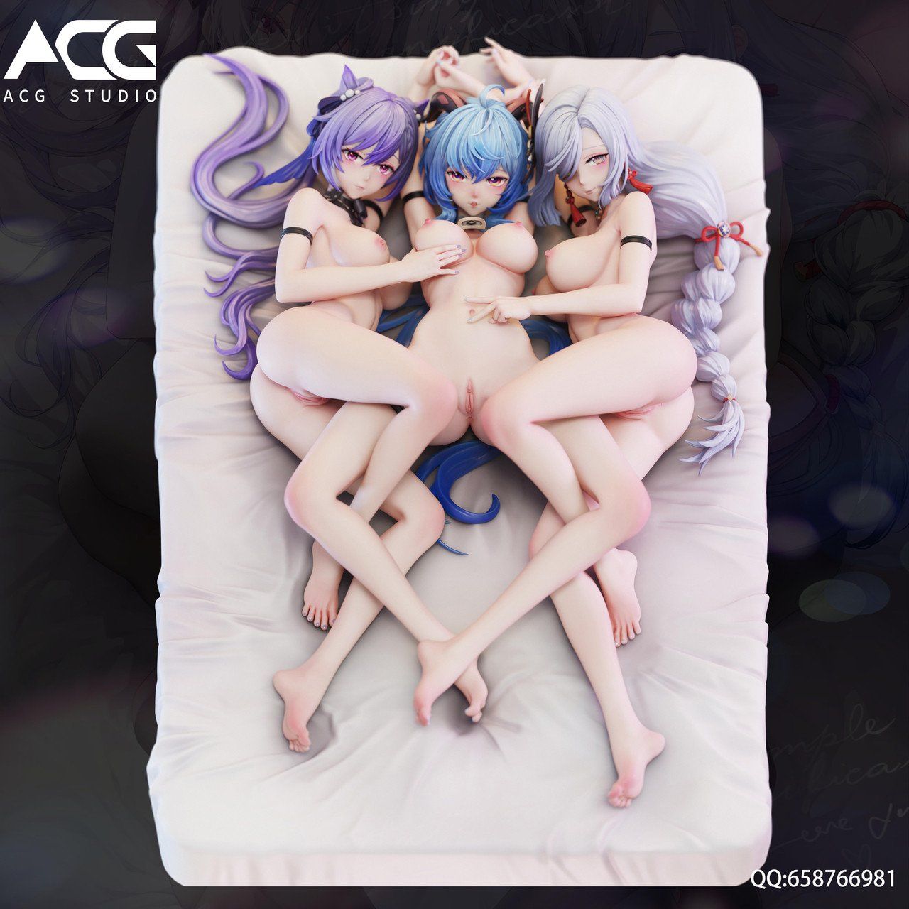 Keqing, Ganyu & Shenhe - Genshin Impact R18 - ACG Studio