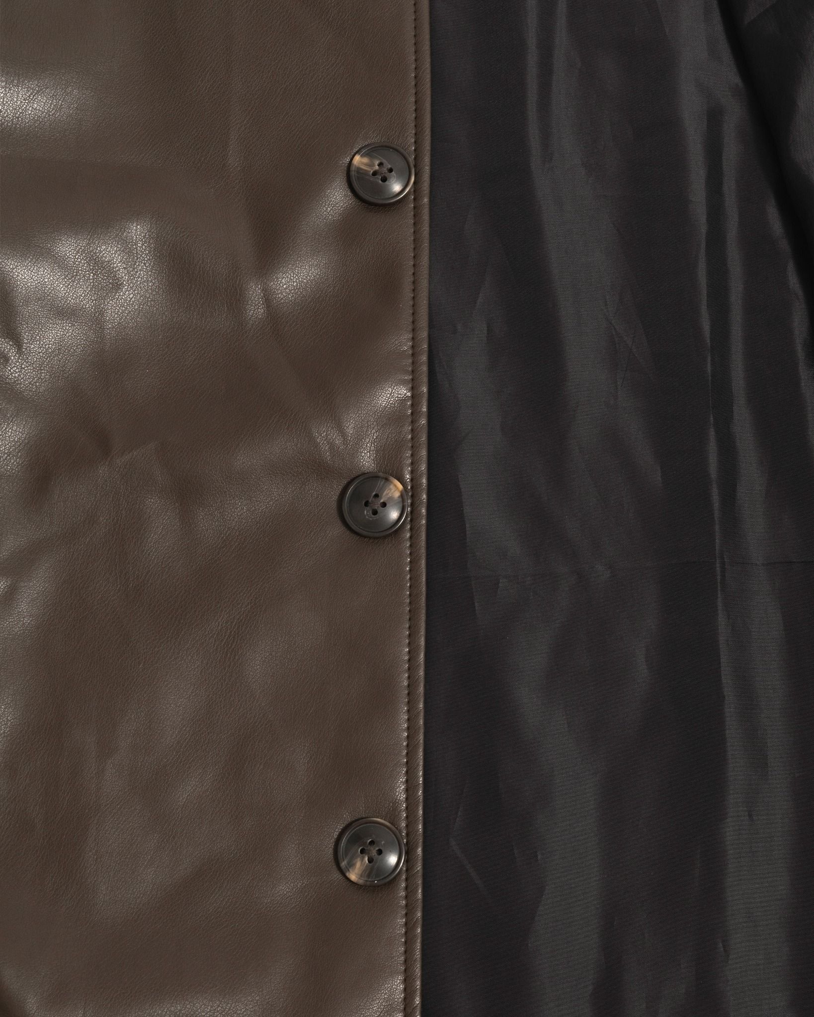 LEATHER JACKET CROPPED | BROWN