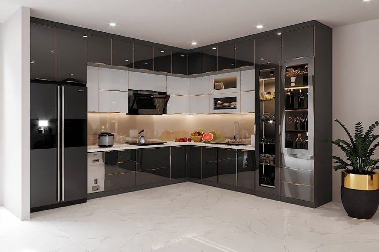 Tủ bếp Nhôm cao cấp
