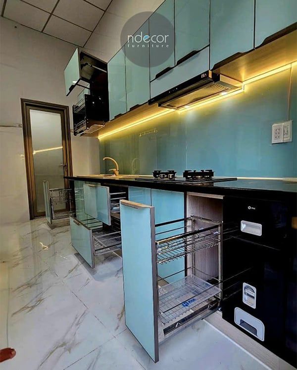 Tủ bếp Nhôm cao cấp