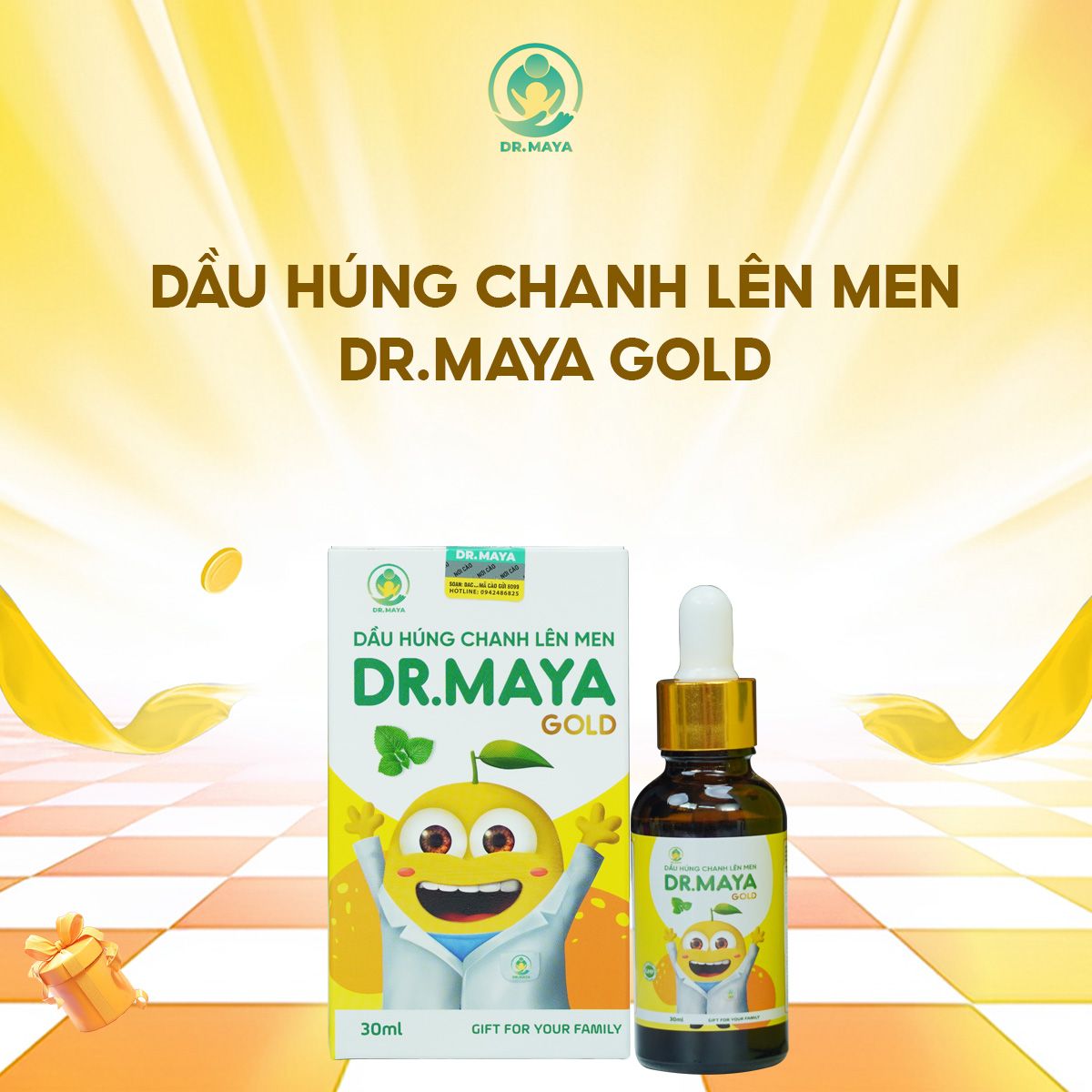 Dầu Húng Chanh Lên Men Dr.Maya Gold