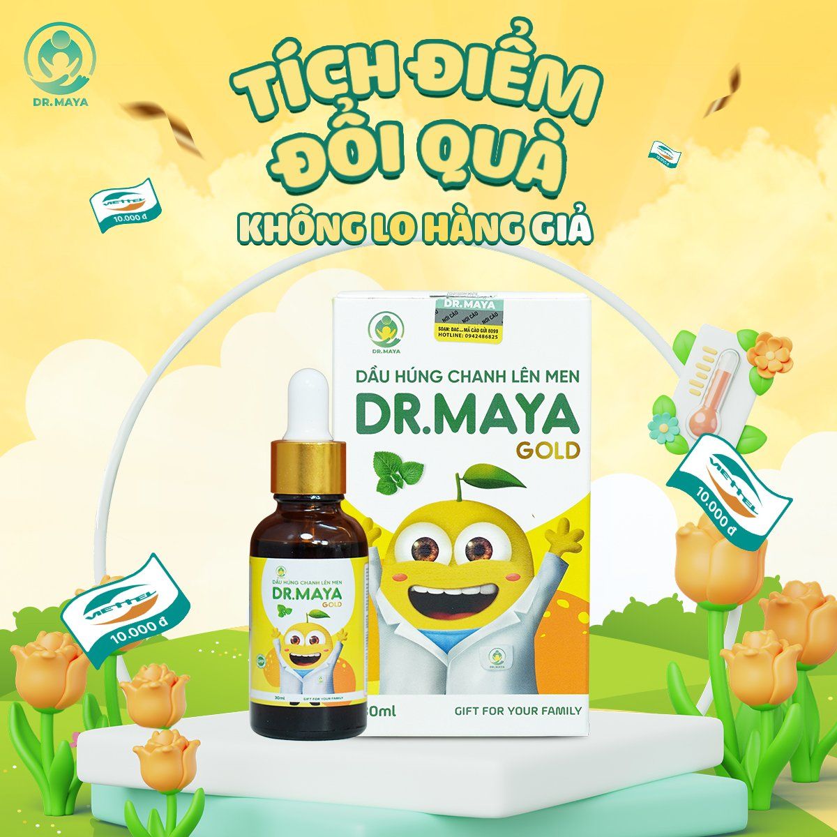 Dầu Húng Chanh Lên Men Dr.Maya Gold