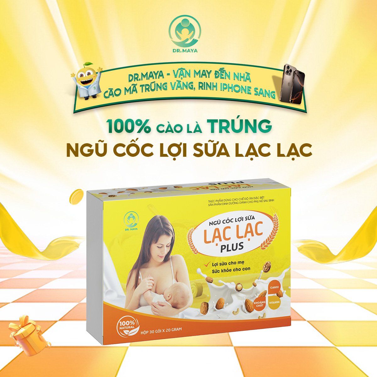 Ngũ Cốc Lợi Sữa Lạc Lạc Plus