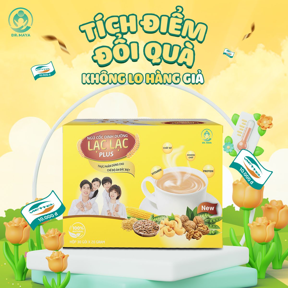 Ngũ Cốc Dinh Dưỡng Lạc Lạc Plus