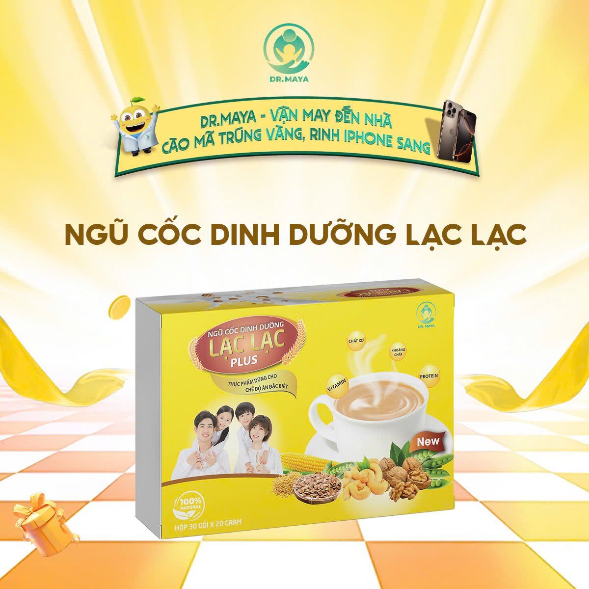 Ngũ Cốc Dinh Dưỡng Lạc Lạc Plus