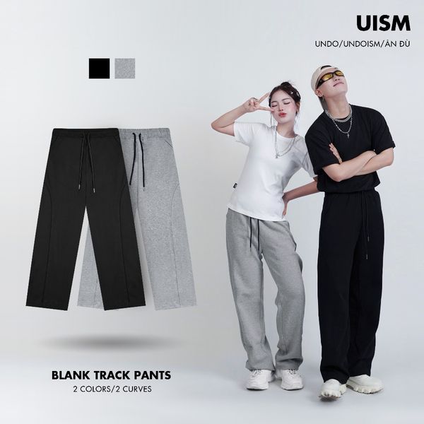 UNDO Blank Track Pants en Xam Tieu